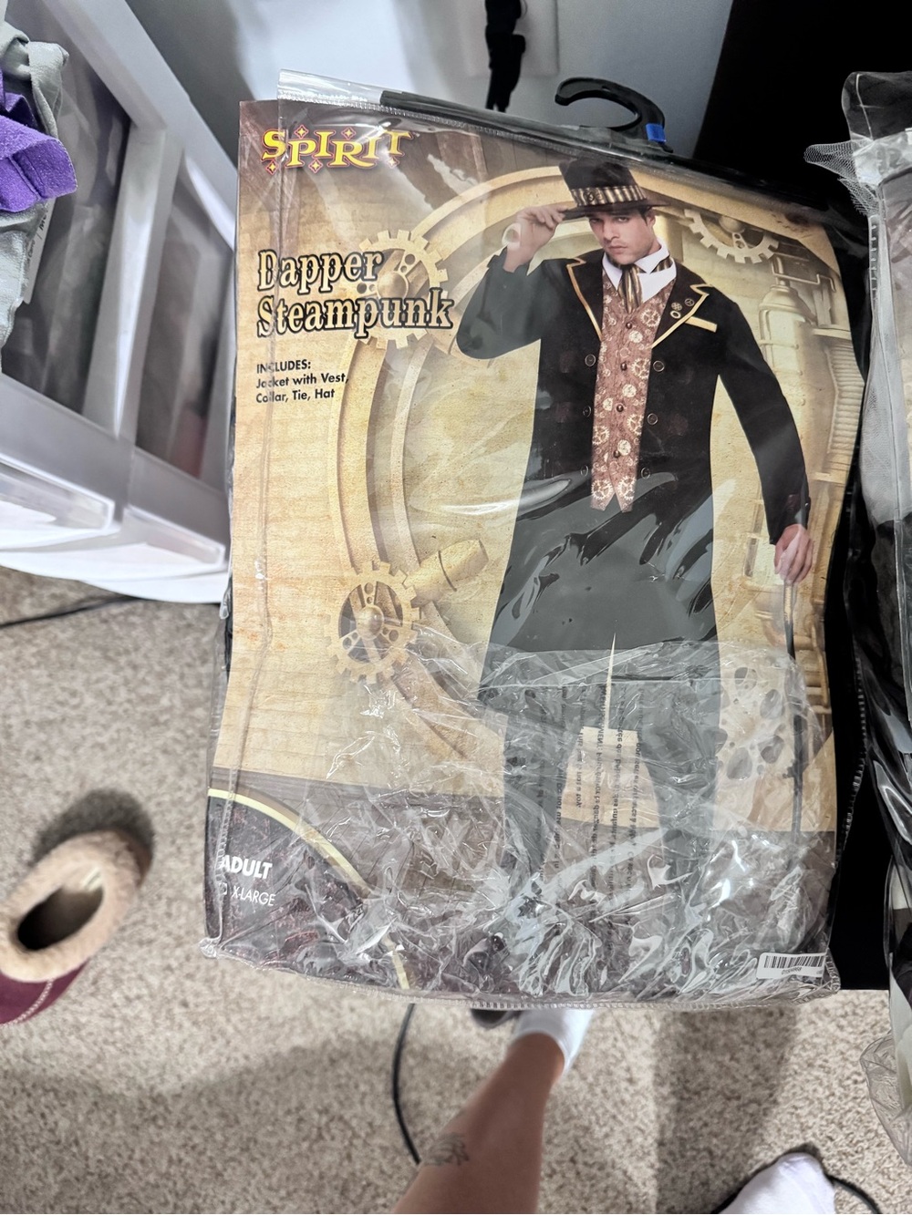 Spirit Bapper Steampunk Costume - Black and Gold